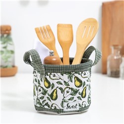 Корзинка текстильная «Этель. Груши», 12×14 см