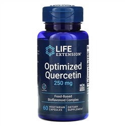 Life Extension, оптимизированный кверцитин, 250 мг, 60 вегетарианских капсул