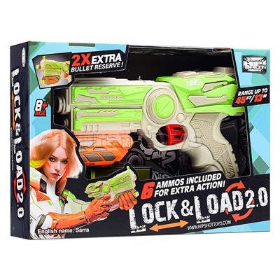 Бластер "Улетный выстрел" с мягкими пулями, в коробке