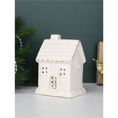 Фигурка Домик с подсветкой 10 см новогодний / FP23566 /уп 72/LED