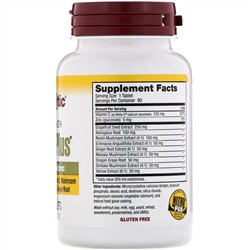 NutriBiotic, DefensePlus, максимальная эффективность, 90 вегетарианских таблеток