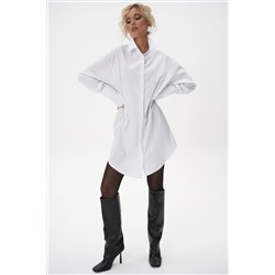 Платье – рубашка Пэрис (белый)