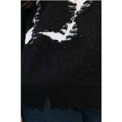 Свитер рваный Наиль (черный) Б14419-13М