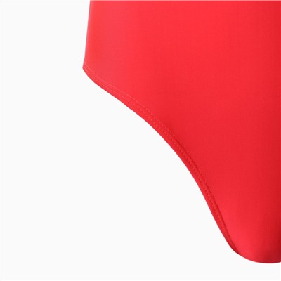 Купальник женский слитный на одно плечо, размер 48, розовый