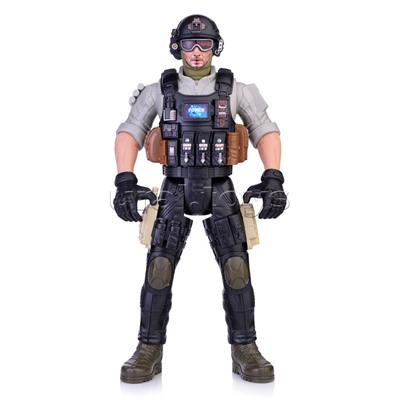 Солдат 31 см с оружием "Настоящий боец" BOX 40,5x15x6,5см, спецназовец в очках