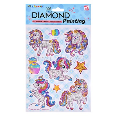 Мозаика алмазная "Единорожка" 17.5*23.5см