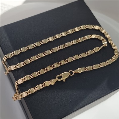 Цепочка на шею ювелирная бижутерия Итальянское золото (покрытие желтое 14к), арт.213.986