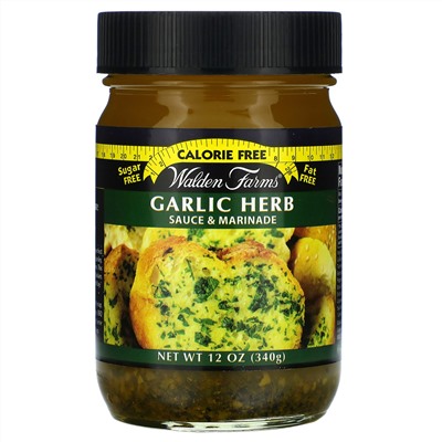 Walden Farms, Garlic Herb Sauce & Marinade, 12 oz (340 g)