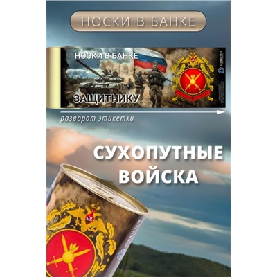 Носки мужские в банке №GL1719 "Сухопутные войска" (Ассорти)