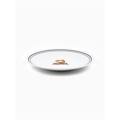 Тарелка плоская керамическая «Котик», d=20 см