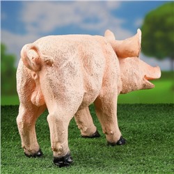 Садовая фигура из полистоуна «Свинка», 24×44 см