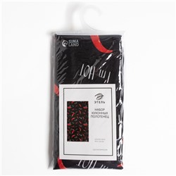 Набор кухонных полотенец Этель Pepper, 40×73 см-2 шт., 100% хлопок, репс 210 г/м²