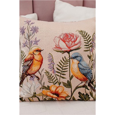 Наволочка декоративная 38х38 Птицы НАТАЛИ, 1133019