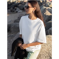 Футболка из тонкого премиального футера с эластаном