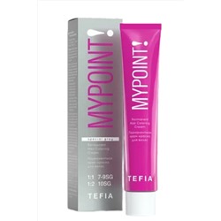 TEFIA Mypoint Перманентная крем-краска для седых волос / Special Grey 10.870, экстра светлый блондин коричнево-фиолетовый, 60 мл KRISTALLER, 1115057