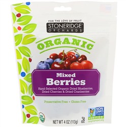 Stoneridge Orchards, Органическая смесь ягод, 4 унции (113 г)
