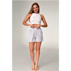 Шорты в полоску серые НАТАЛИ, 1065361