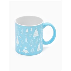 Кружка чайная новогодняя «Новогодний лес», 530 мл