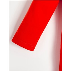 Комбинезон детский «Крошка Я» Happy winter, рост 62-68 см, красный