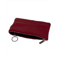 Женский кошелёк  из натуральной кожи, цвет  бордово-красный