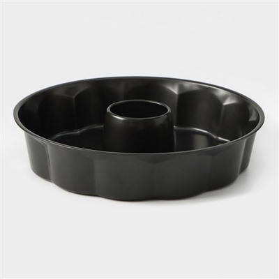 Форма для выпечки «Жаклин. Немецкий кекс», 28×5.5 см, антипригарное покрытие, чёрная