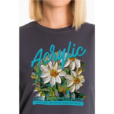 Футболка с принтом  М326078Пс