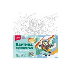 Картина по номерам на холсте «Сноубордист», 20×20 см