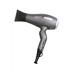 Dewal Профессиональный фен для волос / ErgoLife Compact 03-002 Grafit, серый, 2000 Вт KRISTALLER, 1106485
