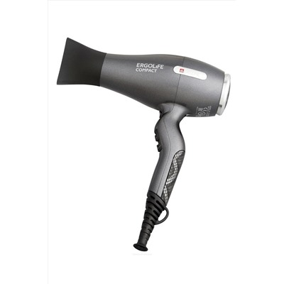 Dewal Профессиональный фен для волос / ErgoLife Compact 03-002 Grafit, серый, 2000 Вт KRISTALLER, 1106485