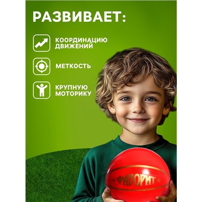 Мяч резиновый «Фаворит», диаметр — 20 см, МИКС
