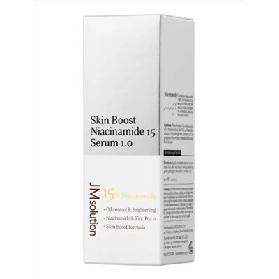 JMsolution Сыворотка для лица с ниацинамидом 15% / Skin Boost Niacinamide 15 Serum 1.0, 30 мл 28519