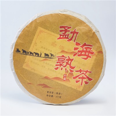 Чай китайский выдержанный «Шу Пуэр. Menghai shucha», 2019 г, блин, 357 г