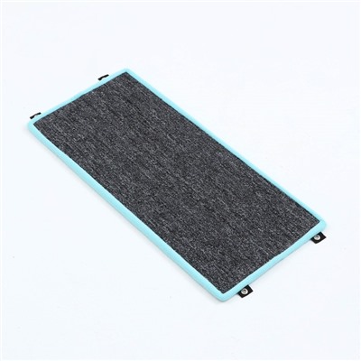 Когтеточка угловая средняя, ковролиновая с пропиткой, 57×13 см, микс цветов