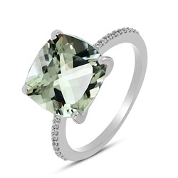 Кольцо, зеленый аметист, Сардиния