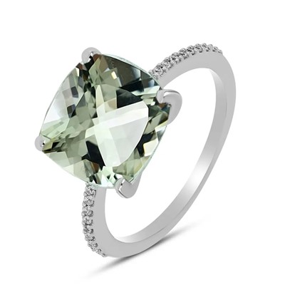 Кольцо, зеленый аметист, Сардиния