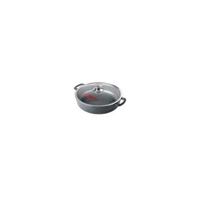 Жаровня 26*7см, 3л. Гранит Induction лит/руч. с кр., Иж2611аг ГОРНИЦА