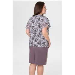 Юбка женская  136/04/Коричнево-фиолетовый