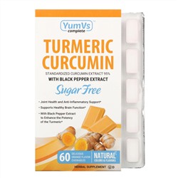 YumV's, Turmeric Curcumin, Orange Falvor, 60 Chewables