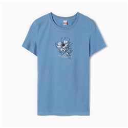 Футболка женская Be Friends, голубая, размер 44