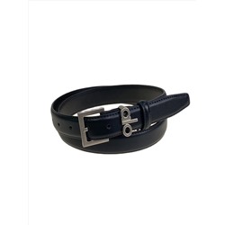 Ремень женский  из искусственной кожи, цвет черный