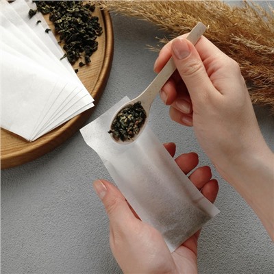 Набор фильтр-пакетов для заваривания чая, для чайника, 100 шт., 5×12 см