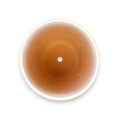 Горшок для цветов «Тропики », 2.5 л, d=18.5 см, h=16 см, с поддоном, керамика, белый