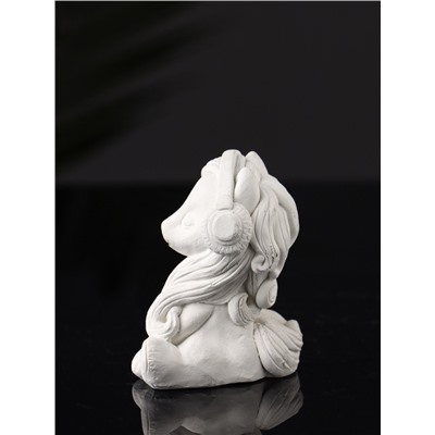 Фигурка для росписи «Пони в наушниках», гипс, 7×5×5.5 см