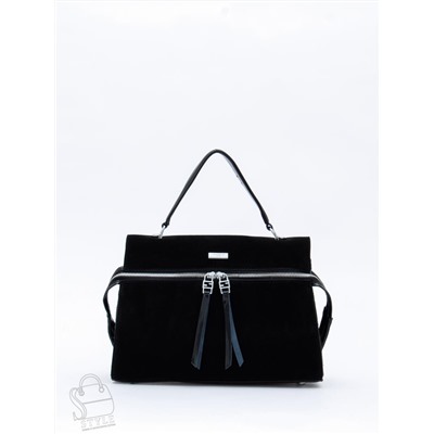 Сумка женская кожаная 9675MSS black Velina Fabbiano-Safenta в Новосибирске