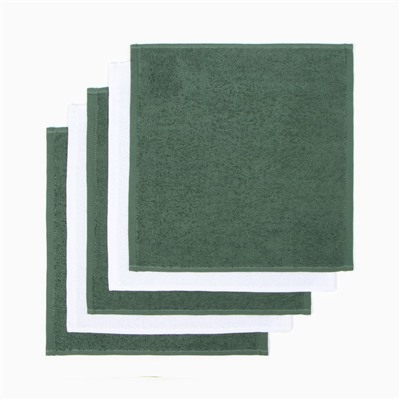 Набор махровых полотенец Этель «Лесные жители» 30×30 см - 5 шт., 100% хл, 340 г/м²