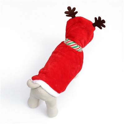 УЦЕНКА Костюм для животных «Новогодний с рожками», размер 2XL (ДС 45, ОГ 55 см)