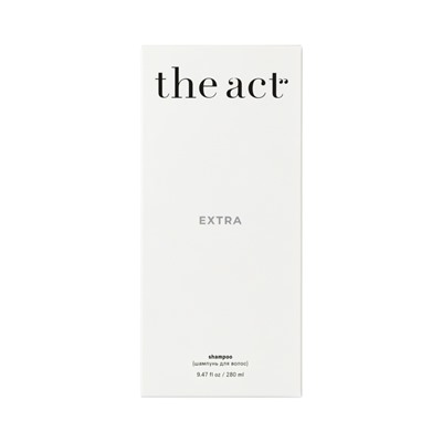 Шампунь для волос питательный The Act c протеинами и экстрактом желтой дыни, 280 мл
