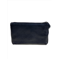 Женский кошелёк  из натуральной кожи, цвет черный