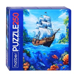 Пазлы 250 "Пиратский галеон" Premium