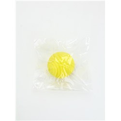 Игрушка пищащая  "Мячик, горизонтальные полоски", 5,5 см желтая